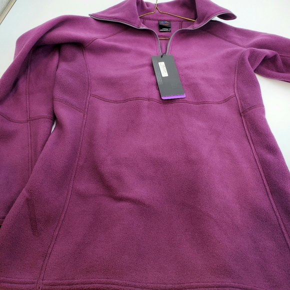 Narragansett Traders Women's Fleece Pullover Purple 1/2 Zip sz Large NWT - Picture 2 of 14